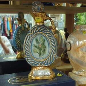 Elegant Blue and Gold Vase